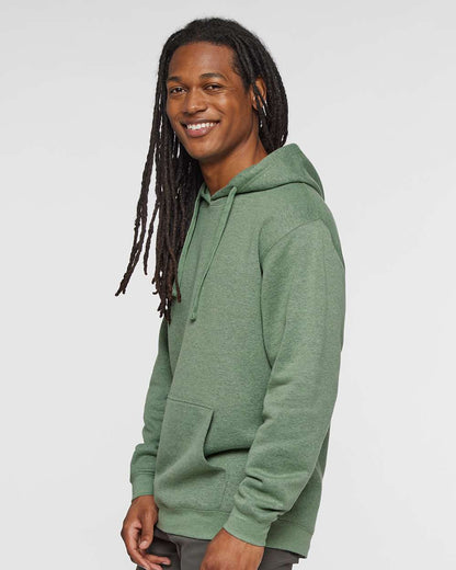 LAT Unisex Elevated Fleece Hoodie Sweatshirt 6926 #colormdl_Bamboo Blackout
