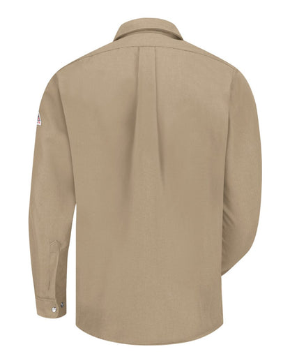 Bulwark Men's Tall Snap-Front Uniform Shirt - Nomex® IIIA 4.5 oz. SNS2T #color_Tan