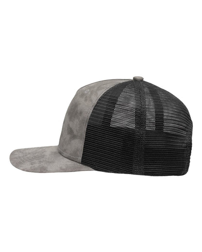 Sportsman Modern Five-Panel Trucker Fit Cap SP1550 #color_Old Wash Grey/ Black
