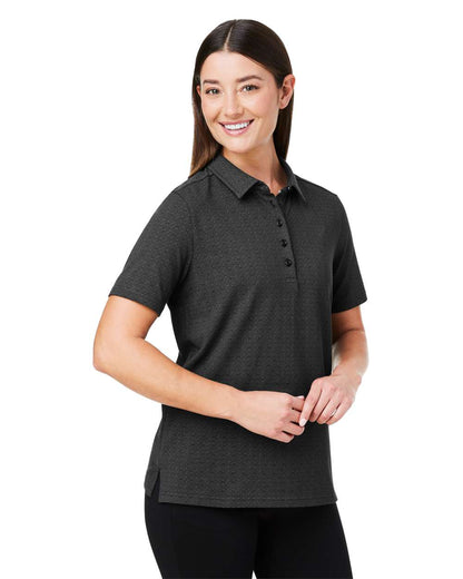 Devon & Jones Women's Crownlux Performance® Geo Polo DG101W #colormdl_Black/ Graphite