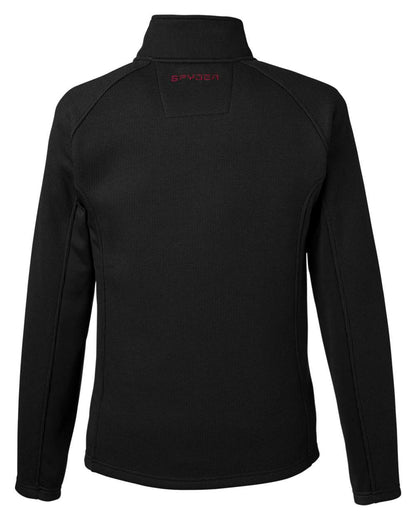 Spyder Men's Constant Full-Zip Sweater Fleece Jacket 187330 #color_Black/ Red