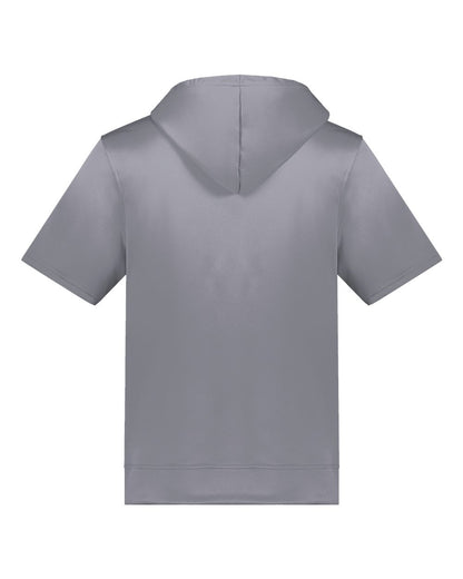 Augusta Sportswear Fleece Short Sleeve Hooded Pullover 6871 #color_Graphite