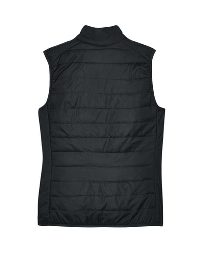 CORE365 Women's Prevail Packable Puffer Vest CE702W #color_Black