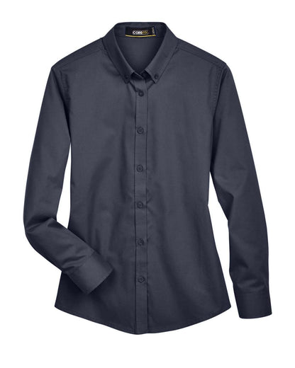 CORE365 Women's Operate Twill Shirt 78193 #color_Carbon
