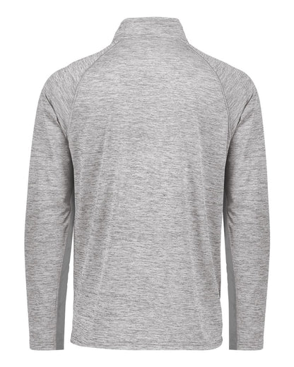 Holloway Men's Electrify CoolCore® Quarter-Zip Pullover 222574 #color_Athletic Grey Heather