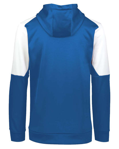 Holloway Youth Blue Chip Hooded Sweatshirt 222640 #color_Royal/ White