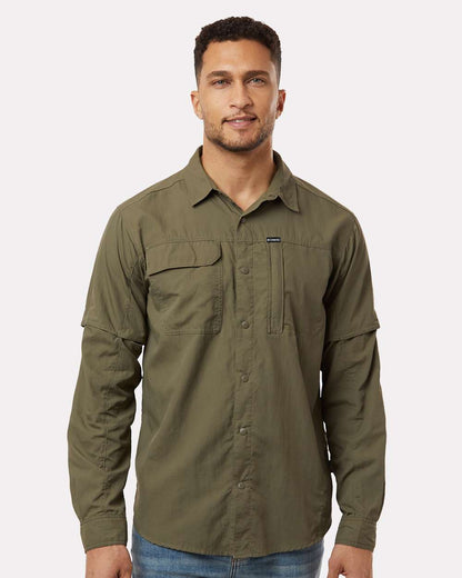 Columbia Men's Skien Valley™ Pocket Shirt 212332 #colormdl_Stone Green