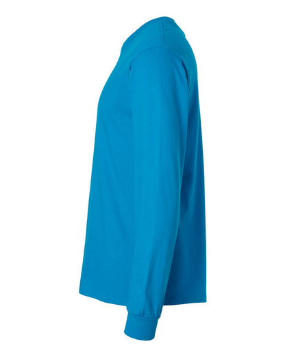 Gildan Unisex Ultra Cotton® Long Sleeve T-Shirt 2400 #color_Sapphire