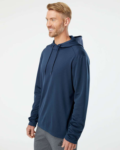 Adidas Men's Textured Mixed Media Midweight Hooded Sweatshirt A530 #colormdl_Collegiate Navy
