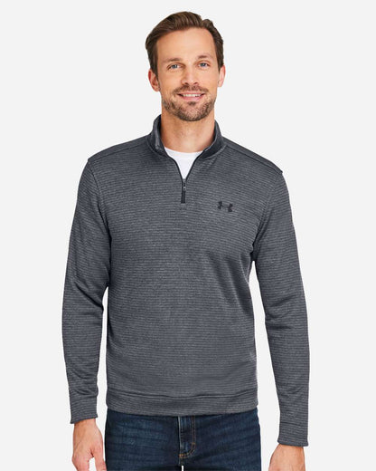 Under Armour Men's Storm Sweater Fleece Quarter-Zip Pullover 1373674 #colormdl_Pitch Grey/ Black