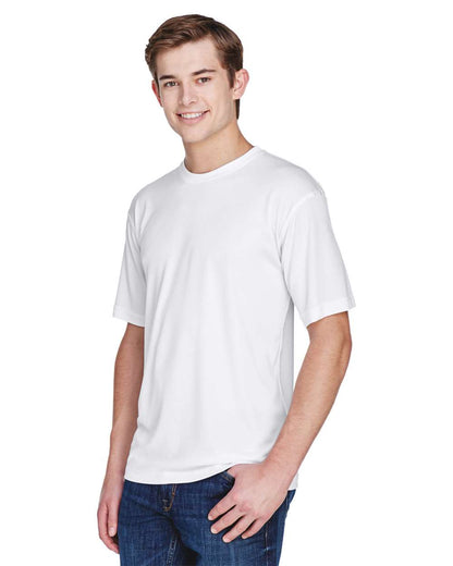 UltraClub Men's Cool & Dry Basic Performance T-Shirt 8620 #colormdl_White