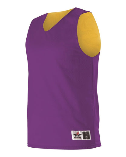 Alleson Athletic Reversible Mesh Tank 560R #color_Purple/ Gold