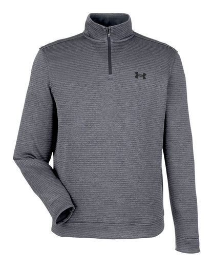 Under Armour Men's Storm Sweater Fleece Quarter-Zip Pullover 1373674 #color_Pitch Grey/ Black