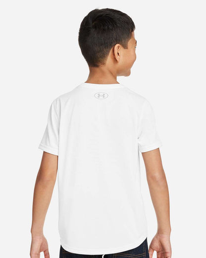 Under Armour Youth Tech™ Team T-Shirt 1377487 #colormdl_White/ Mod Grey