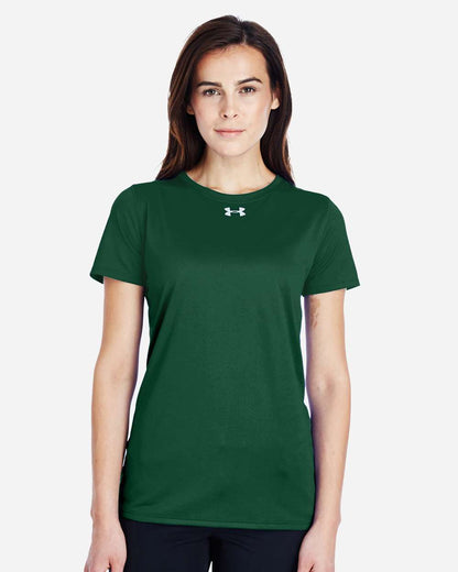 Under Armour Women's Locker 2.0 T-Shirt 1305510 #colormdl_Forest Green/ Metallic Silver