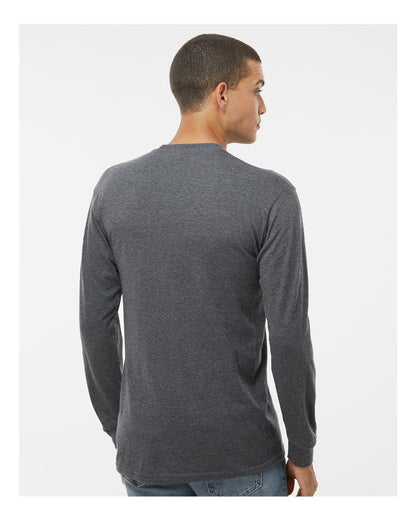 M&O Unisex Gold Soft Touch Long Sleeve T-Shirt 4820 #colormdl_Dark Heather