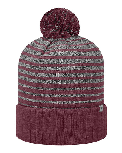 J. America Ritz Knit Beanie 5001 #color_Burgundy