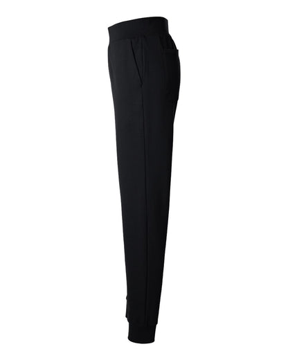 Jaanuu Women's Petite Sizes Rubi Ultrasoft Scrub Joggers W40001P #color_Black