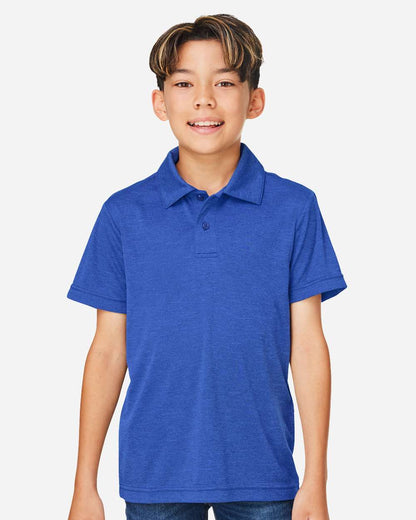 Team 365 Youth Zone Sonic Heather Performance Polo TT51HY #colormdl_Sport Royal Heather