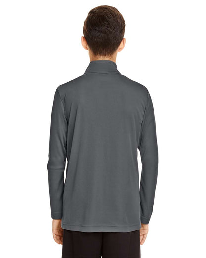 Team 365 Youth Zone Performance Quarter-Zip Pullover TT31Y #colormdl_Sport Graphite