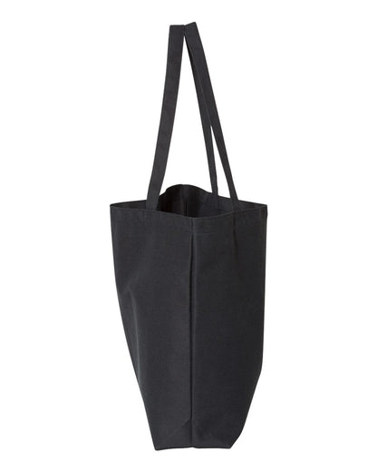 Liberty Bags Seaside Pigment-Dyed Large Tote 8507 #color_Washed Black