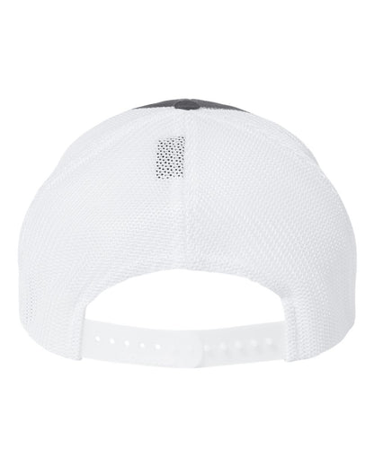 Richardson 112+ R-Flex Adjustable Trucker Cap 112PL #color_Charcoal/ White
