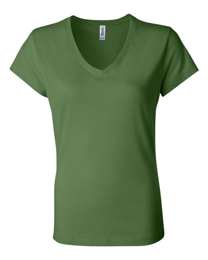 BELLA + CANVAS Women’s Jersey V-Neck Tee 6005 #color_Leaf