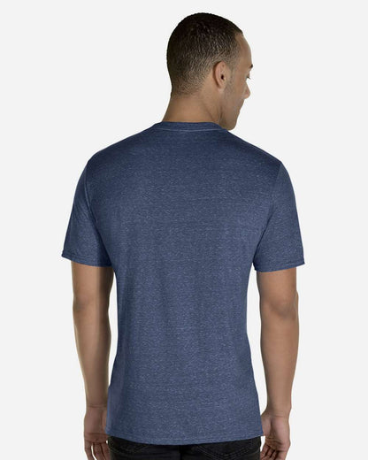 JERZEES Unisex Snow Heather Jersey T-Shirt 88MR #colormdl_Navy
