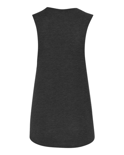 BELLA + CANVAS Women's Flowy Scoop Muscle Tank 8803 #color_Dark Grey