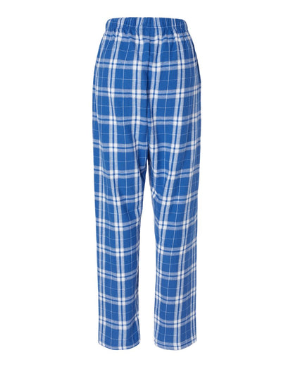 Boxercraft Women's Haley Flannel Pants BW6620 #color_Royal/ Silver