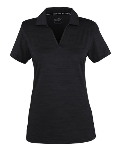 Puma Golf Women's Cloudspun Coast Polo 532991 #color_Puma Black Heather