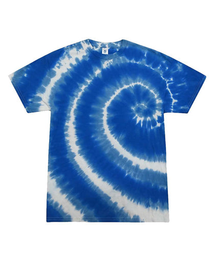 Colortone Youth Multi-Color Tie-Dyed T-Shirt 1000Y #color_Swirl Blue