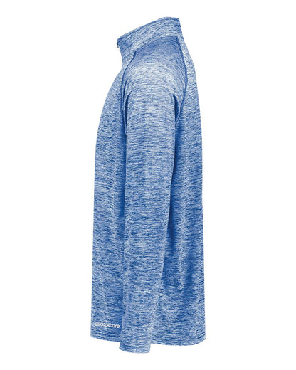 Holloway Men's Electrify CoolCore® Quarter-Zip Pullover 222574 #color_Royal Heather