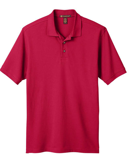 Harriton Men's Pique Polo M200 #color_Red