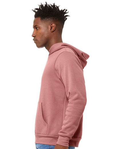 BELLA + CANVAS Unisex Sponge Fleece Hoodie Sweatshirt 3719 #colormdl_Mauve