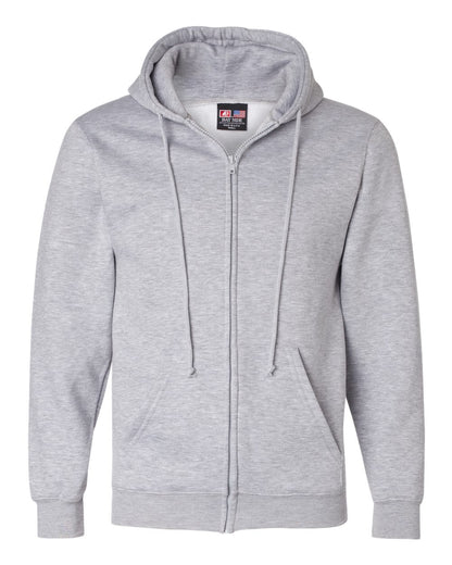 Bayside USA-Made Full-Zip Hooded Sweatshirt 900 #color_Dark Ash