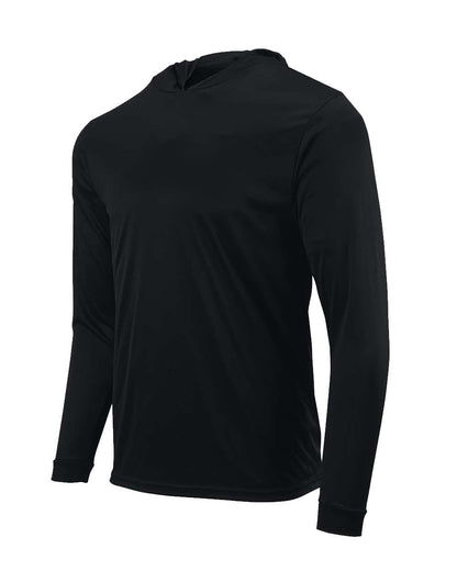 Paragon Youth Bahama Performance Hooded Long Sleeve T-Shirt 221Y #color_Black