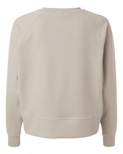 Adidas Women's Beyond Side-Snap Crewneck Sweatshirt A1014 #color_Wonder Alumina