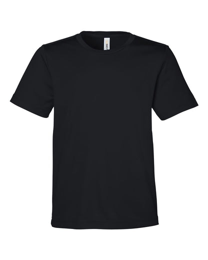 CORE365 Youth Capital Performance T-Shirt CE10Y #color_Black