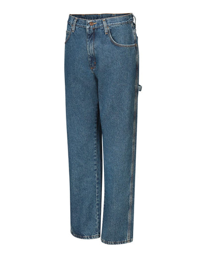 Red Kap Men's Loose Fit Dungaree PD80 #color_Stonewash - 37U