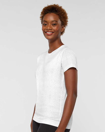 LAT Women's Fine Jersey Tee 3516 #colormdl_White Reptile