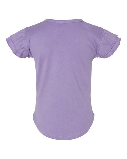 Rabbit Skins Toddler Flutter Sleeve Tee 3339 #color_Lavender