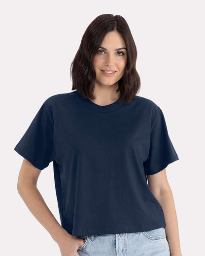 Next Level Women's Heavyweight Boxy T-Shirt 7610 #colormdl_Midnight Navy