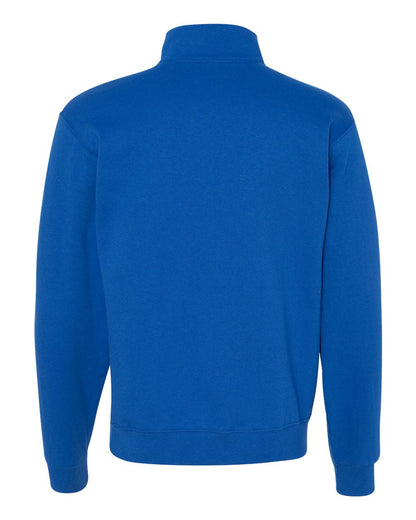 JERZEES Unisex Nublend® Cadet Collar Quarter-Zip Sweatshirt 995MR #color_Royal