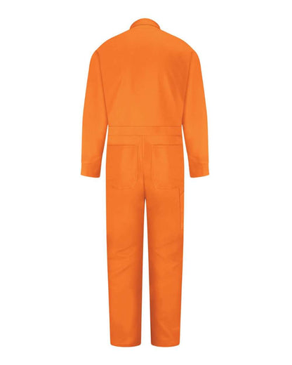 Red Kap Men's Tall Snap-Front Cotton Coverall CC14T #color_Orange