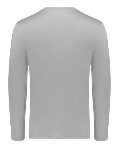 Holloway Unisex Essential Long Sleeve T-Shirt Powered By Coolcore 222138 #color_Athletic Grey