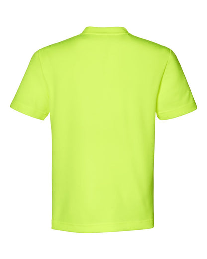 Team 365 Youth Zone Performance Mesh T-Shirt TT15Y #color_Safety Yellow
