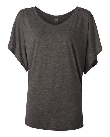 BELLA + CANVAS Women’s Flowy Draped Dolman Tee 8821 #color_Dark Grey Heather