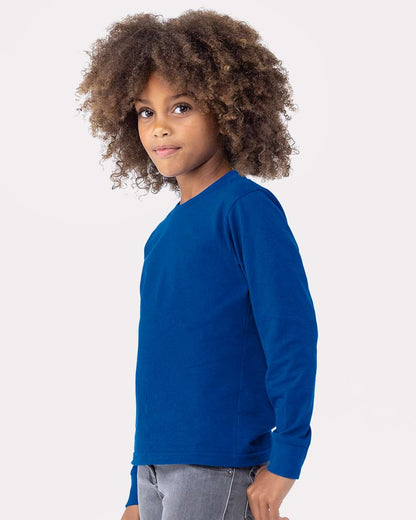 Next Level Youth Cotton Long Sleeve T-Shirt 3311 #colormdl_Royal