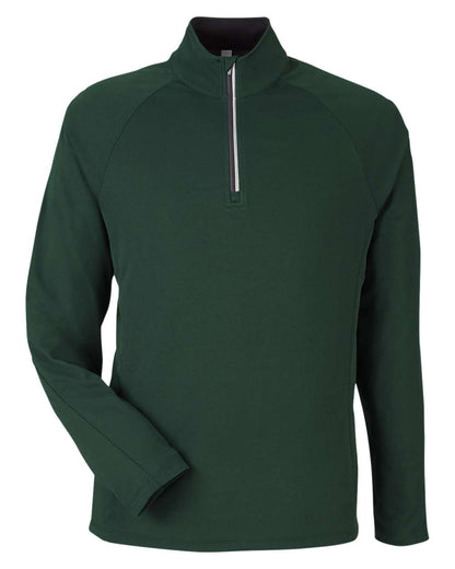 CORE365 Men's Origin Performance Pique Quarter-Zip Pullover CE418 #color_Forest/ Carbon